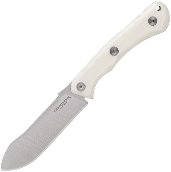 Condor Sport X.E.R.O. Risk Fixed Blade White Micarta Satin 14C28N Sandvik