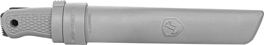 Condor Trog Knife Gray Polypropylene Handle Scandi Forged Flint Texture 1095HC