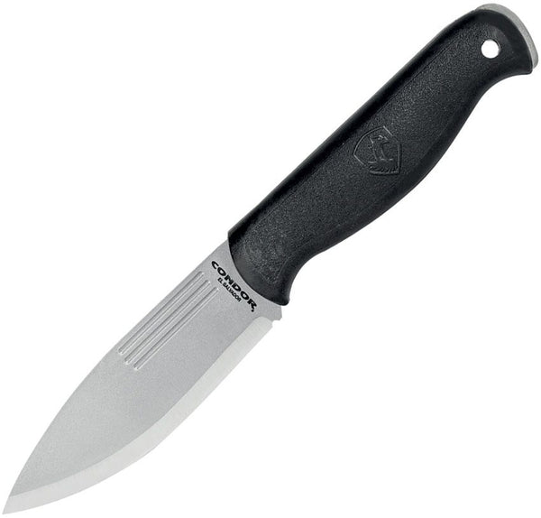 Condor Ghostlight Fixed Blade Black Polypropylene Satin Scandi 1095HC