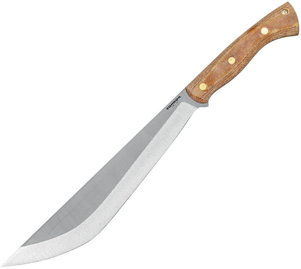 Condor Hmong Machete Natural Canvas Micarta Blasted Satin 1075HC