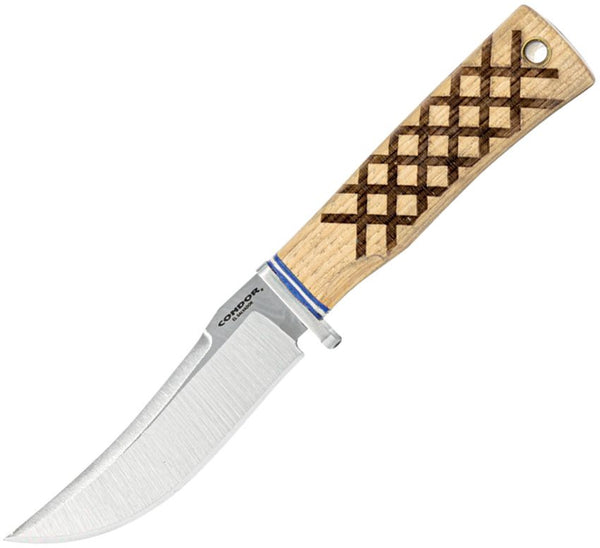Condor Woodspirit Hiker Burnt American Hickory Blasted Satin 14C28N Sandvik
