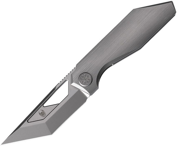Cavol Shimo Framelock Gray Titanium Ceramic Coated Tanto Bohler M390