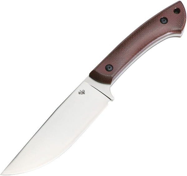 Diafire Field Crafter Fixed Blade Brown Burlap Micarta Electroless Nickel K110