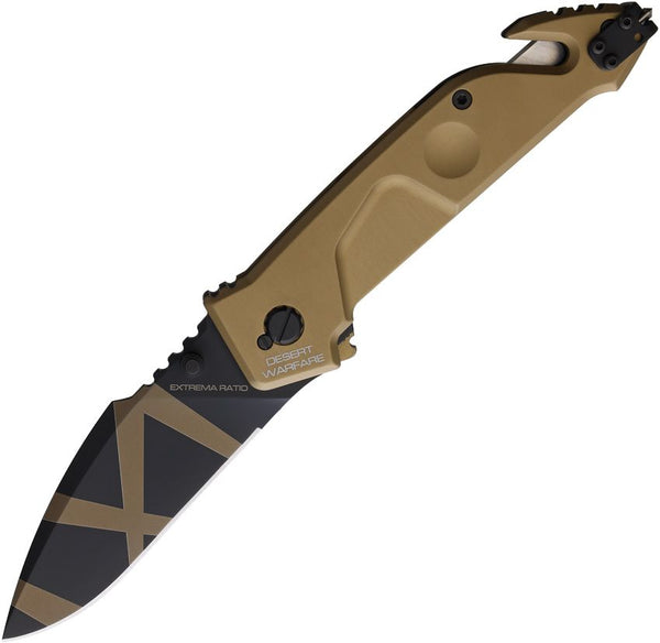 Extrema Ratio MF1 Linerlock BC Tan Aluminum Desert Warfare Bohler N690