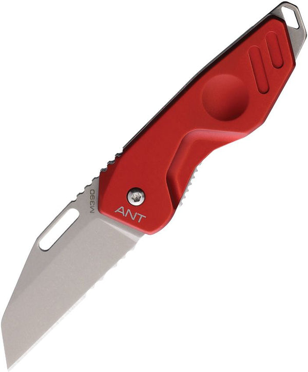 Extrema Ratio ANT Rescue Framelock Red Aluminum Stonewash Bohler M390