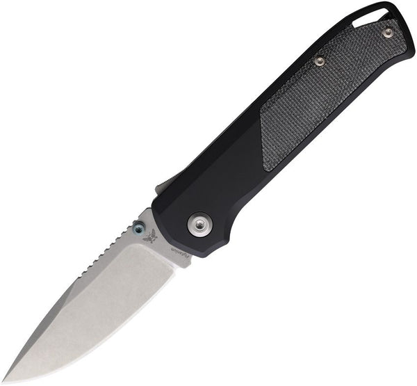 Flytanium Arcade Shark-Lock Void Black Aluminum w Micarta Inlay Stonewash S35VN
