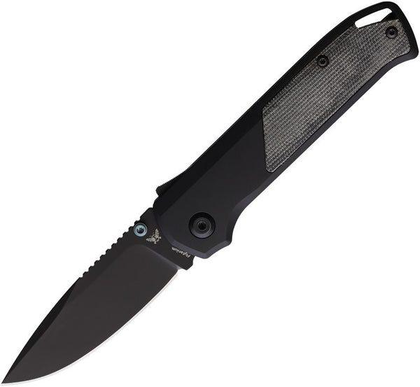 Flytanium Arcade Shark-Lock Void Blackout Aluminum w Micarta Inlay DLC Coated S35VN