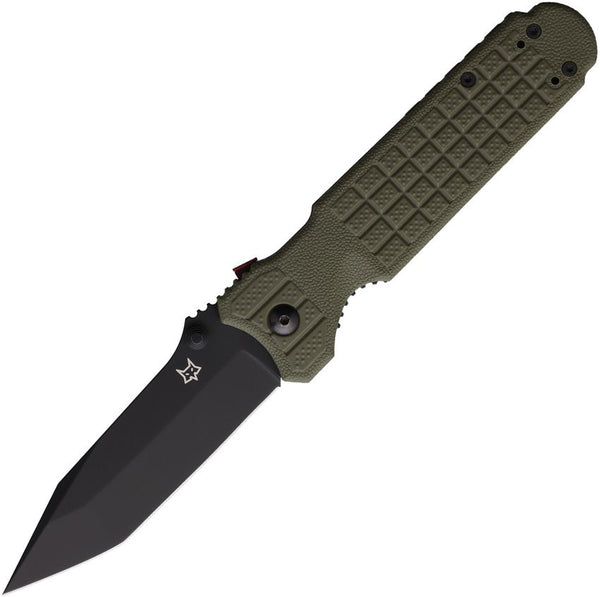 Fox Predator Evolution Linerlock OD Green Textured FRN Black Coated Tanto Niolox