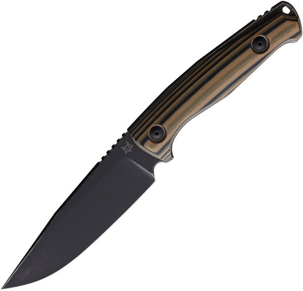 Fox TUR Fixed Blade Multi G10 Black Stonewash Drop Point Bohler N690