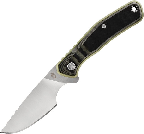 Gerber Downwind Caper Black & Green G10 Two Tone Drop Point 7Cr17MoV