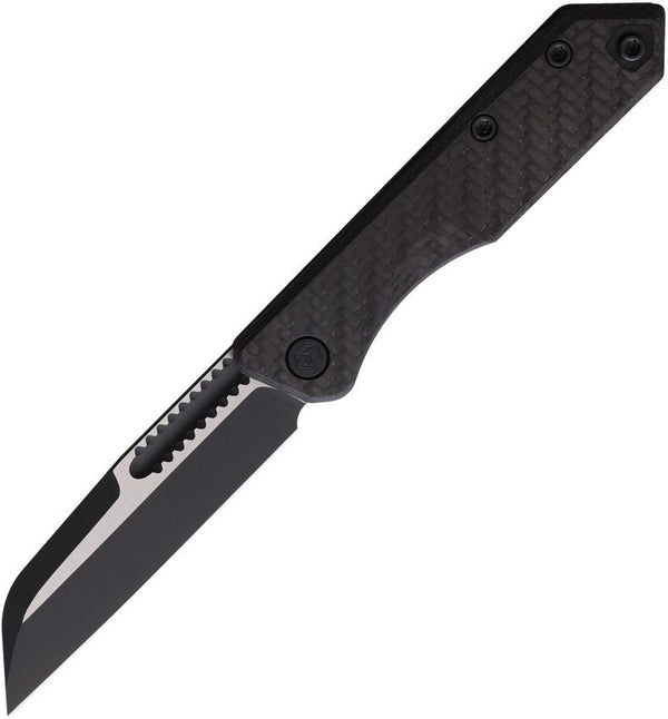 Heretic Knives Jinn Slip Joint CF Two Tone Sheepsfoot Blade