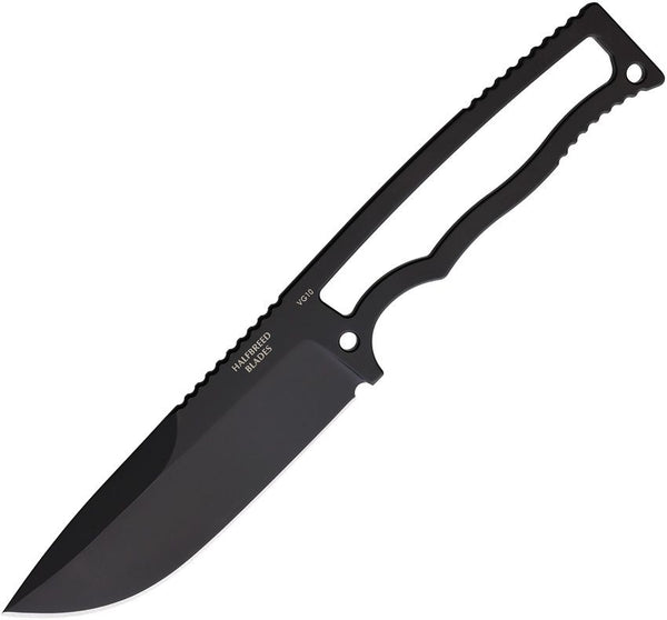 Halfbreed Blades Compact Field Knife Black PVD Drop Point VG-10