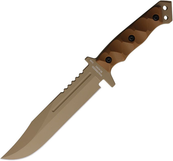 Halfbreed Blades Large Infantry Knife Gen 2 Dark Earth Teflon Bohler K340 ISODUR