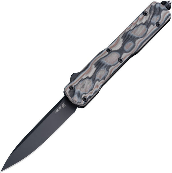 Hogue Auto Counterstrike OTF Black and brown G10 G-Mascus Black PVD Coated CPM-20CV