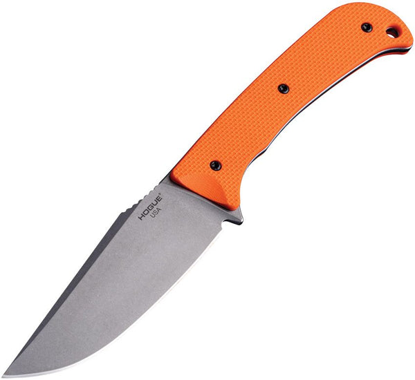 Hogue Extrak XL Fixed Blade Orange G10 Tumbled Clip Point CPM MagnaCut