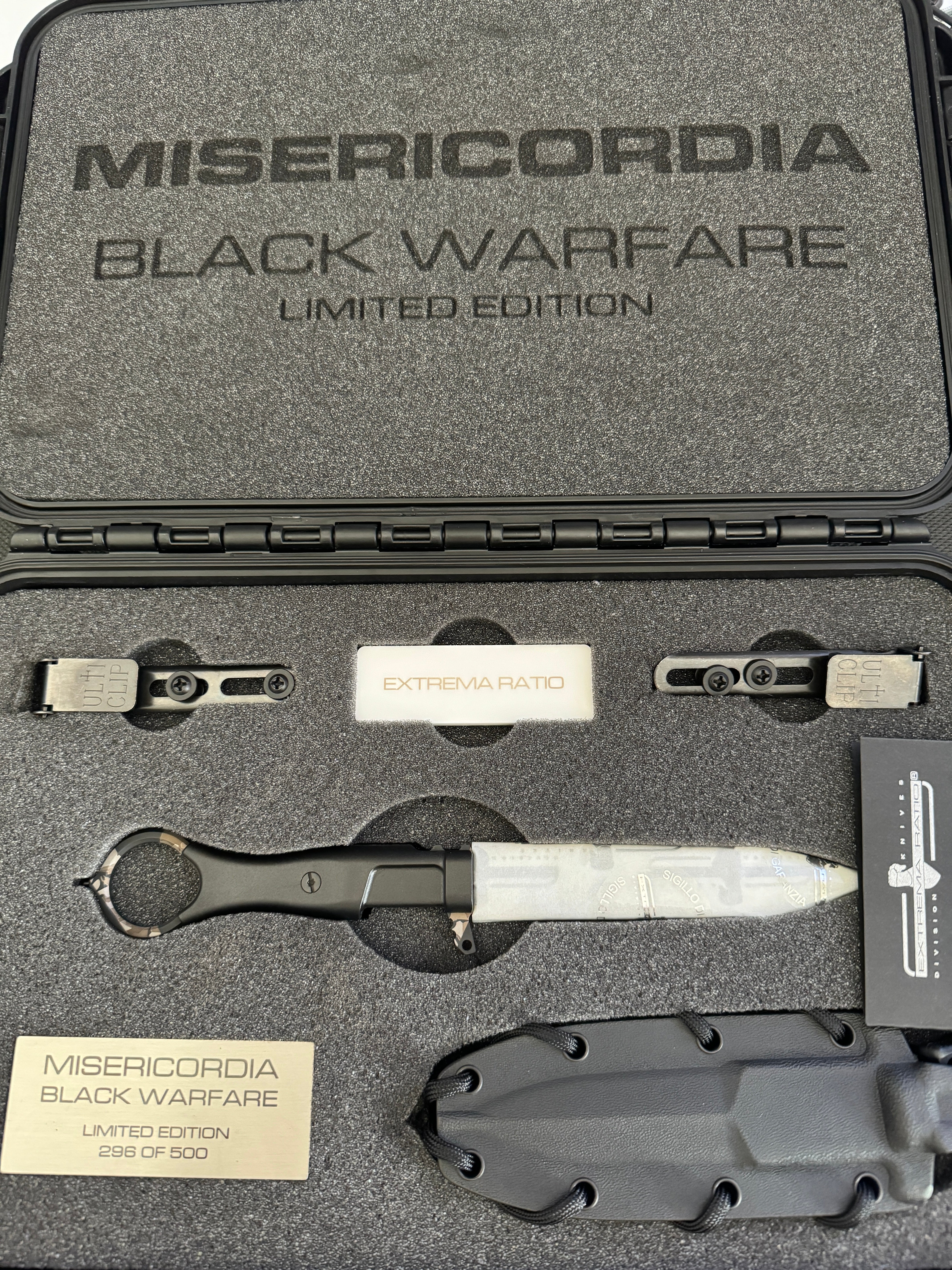 Extrema Ratio Misericordia Black Warfare Limited Edition 500