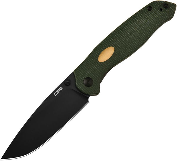 CJRB Aes Linerlock Green Micarta Black AR-RPM9