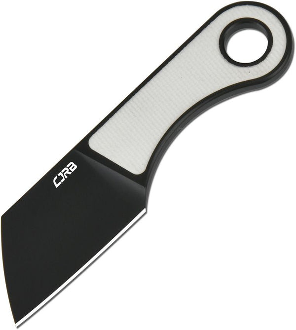 CJRB Chip Fixed Blade White G10 Black PVD Coated Cleaver AR-RPM9