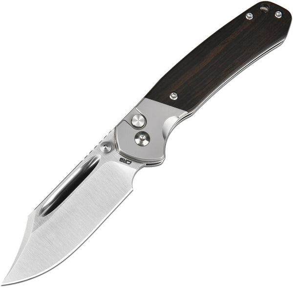 CJRB Bowie Pyrite Button Lock Ebony Wood Satin AR-RPM9