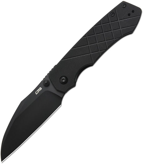 CJRB Kestrel Linerlock Blackout G10 PVD Coated Wharncliffe AR-RPM9