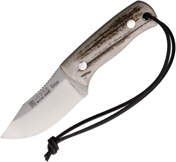 Joker Erizo Fixed Blade Stag Satin 1.4116 stainless