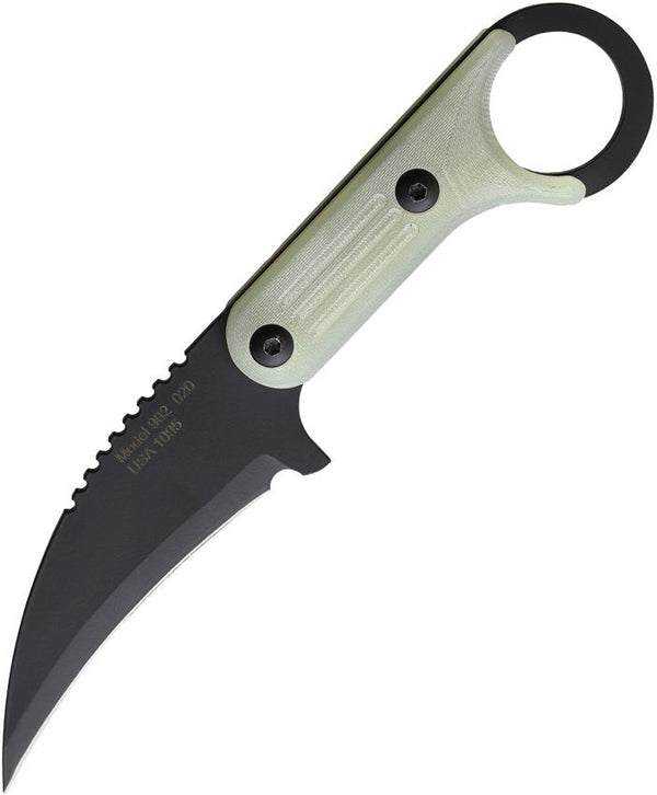 Jason Perry Blade Works Tactical Karambit Jade G10 Black Powder Coated 1095HC