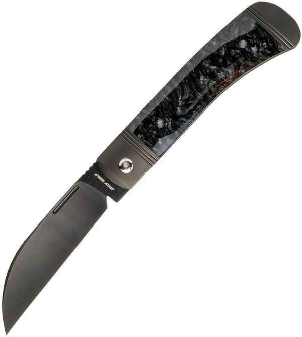 Jack Wolf Knives Diamondback Jack Bolster Lock Black ice Kirinite Black DLC Coated S90V