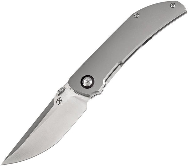 Kansept Knives Tarkin Framelock Bead Blast Titanium Satin Tanto CPM-20CV