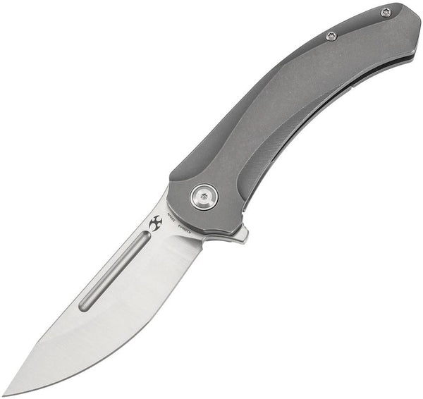Kansept Knives Hira Framelock Gray Titanium Satin CPM S35VN