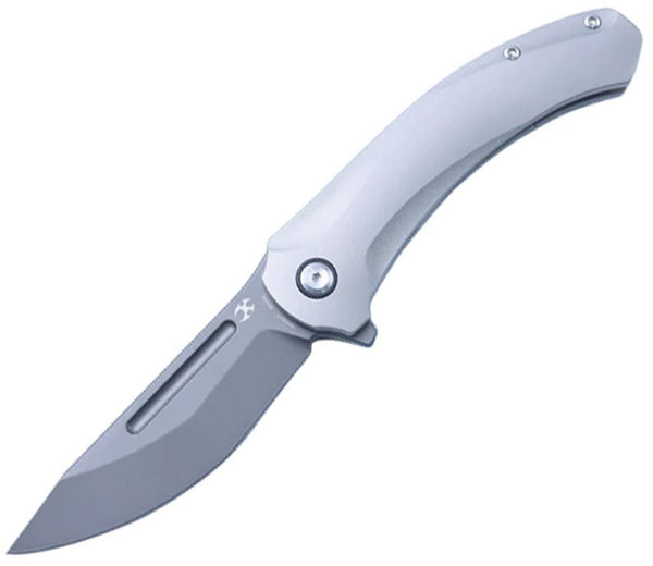 Kansept Knives Hira Framelock BB Titanium Bead Blast CPM S35VN