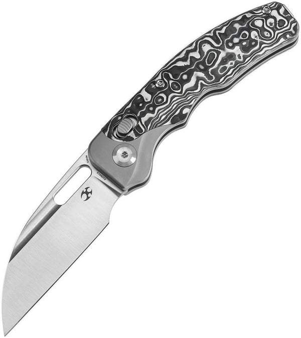 Kansept Knives Vivid Crossbar Lock CF Stonewash Wharncliffe CPM S35VN