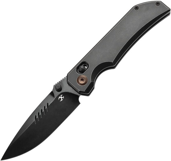 Kansept Knives Eaglestrike Crossbar Lock Blackout Titanium BlackWash S35VN