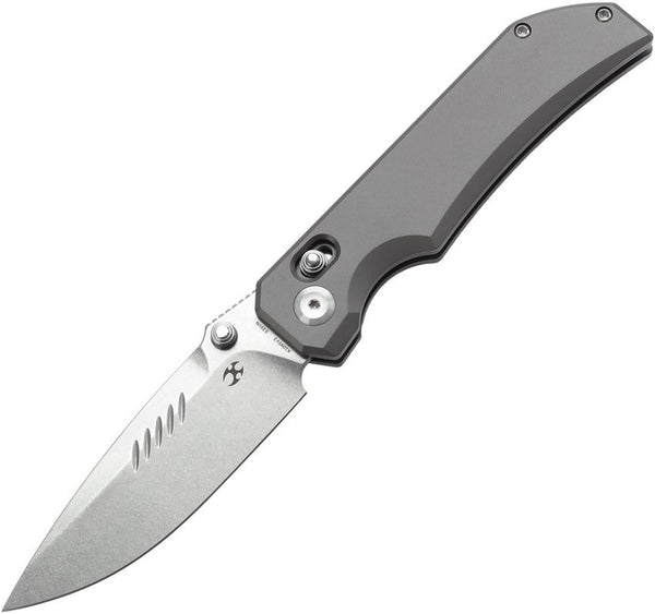 Kansept Knives Eaglestrike Crossbar Lock Gray Titanium Stonewash S35VN