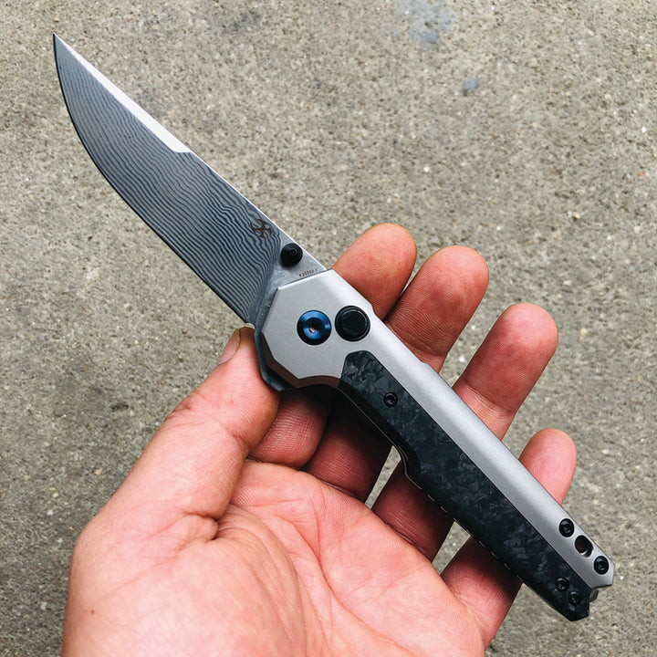 EDC Tac Button Lock Damascus_1