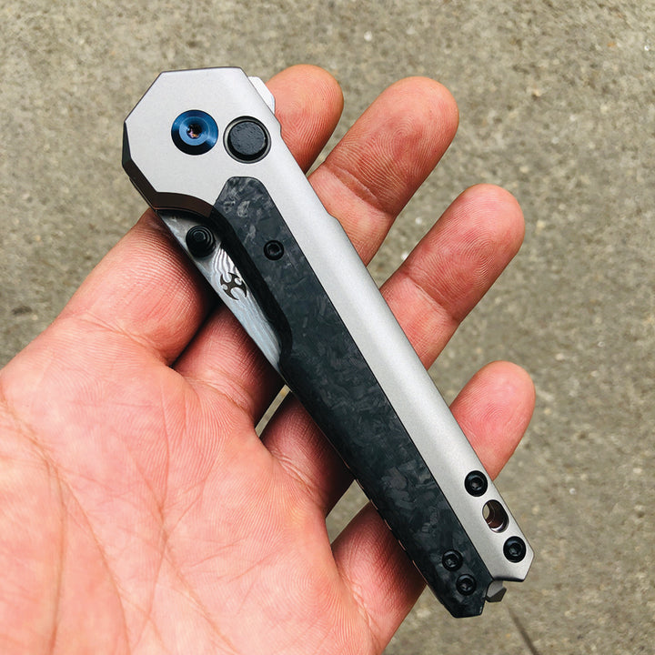 EDC Tac Button Lock Damascus_2