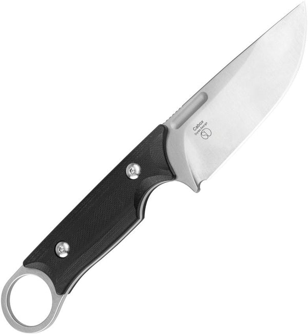 Kizer Cutlery Cabox Fixed Blade Black G10 Satin 154CM