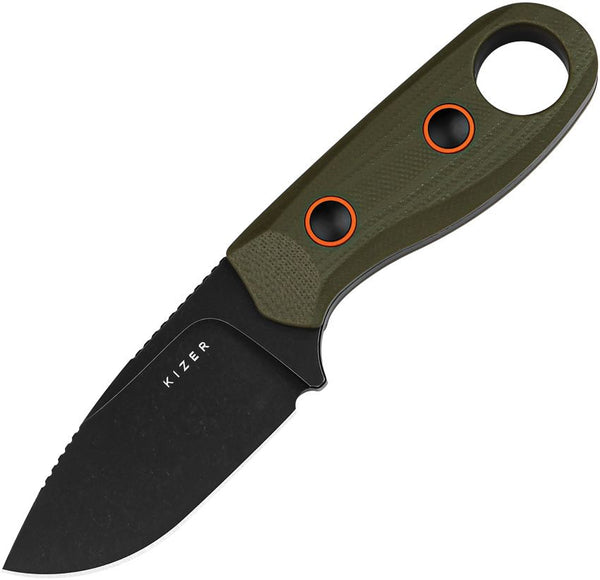Kizer Cutlery Beaver Green G10 Black Stonewash Nitro V
