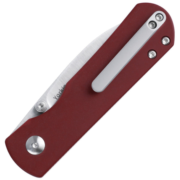 Yorkie Linerlock Red Micarta_0