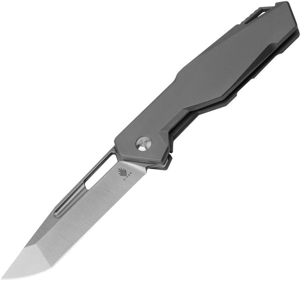 Kizer Cutlery Beyond Framelock Gray Titanium Satin Tanto S35VN