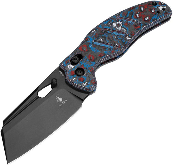 Kizer Cutlery C01C Sheepdog Clutch Lock Nebula Carbon Fiber Black S35VN