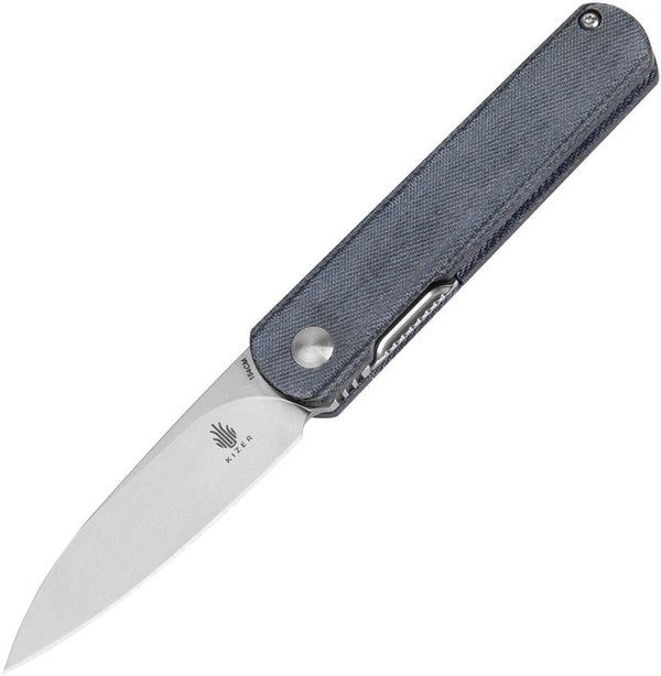 Kizer Cutlery Feist Linerlock Denim Micarta Stonewash 154CM