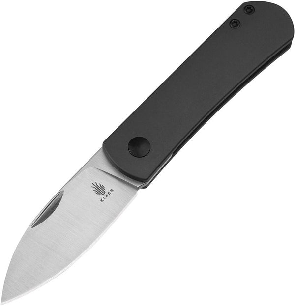 Kizer Cutlery Yorkie Slip Joint Dark Gray Aluminum Satin Nitro V