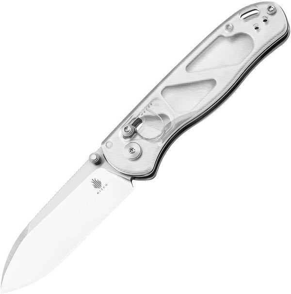 Kizer Cutlery Drop Bear Clutch Lock Clear Acrylic Satin Nitro V