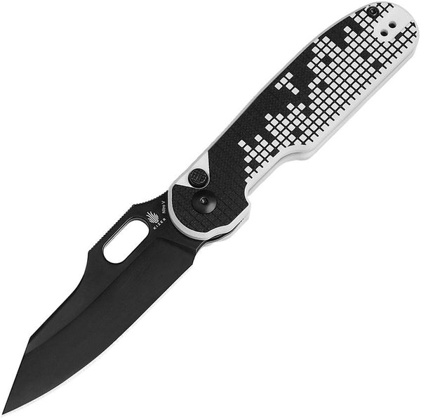 Kizer Cutlery Cormorant Button Lock Gamin Style G10 Black Nitro V