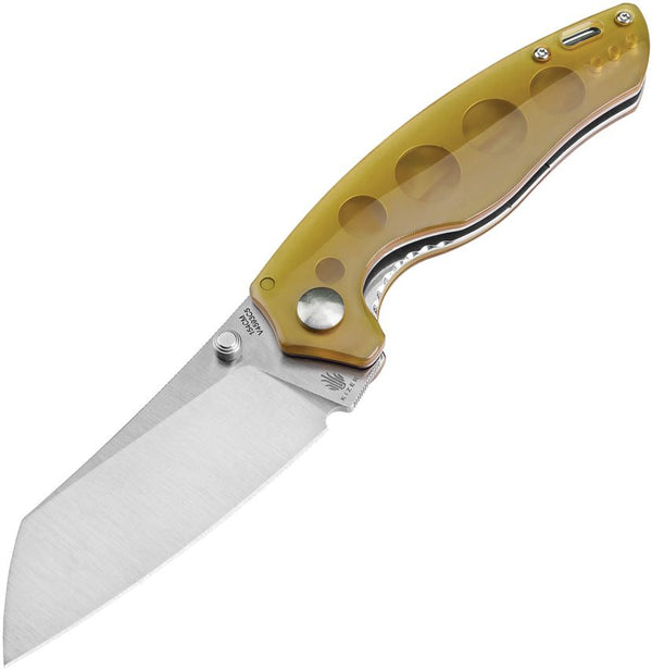 Kizer Cutlery Towser K Linerlock Amber PEI Satin 154CM