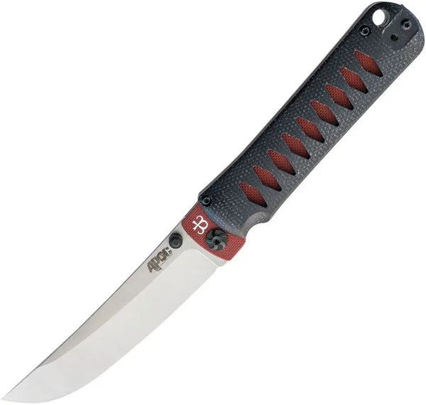 APOC APOC Breeden Whisper II Black Canvas Micarta Stonewash & Satin D2