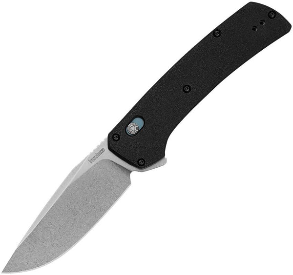 Kershaw Layup DuraLock Black GFN Stonewash Drop Point D2