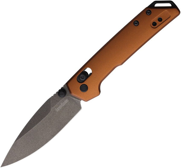 Kershaw Mini Iridium Dura Lock Bronze Aluminum BlackWash D2