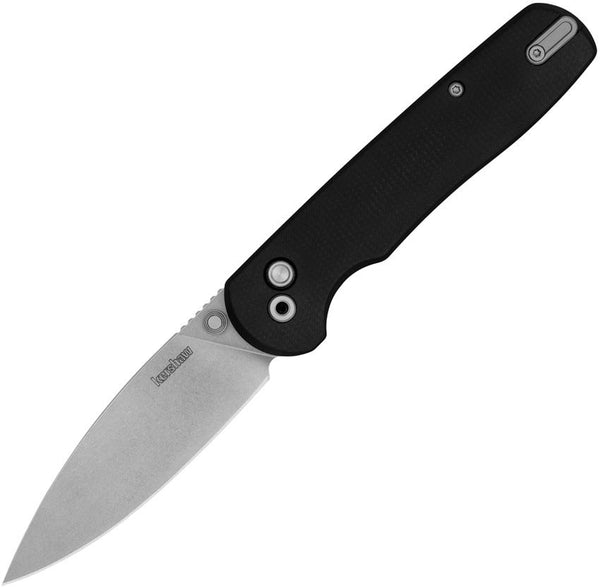 Kershaw Remnant Button Lock Black Micarta Stonewash D2