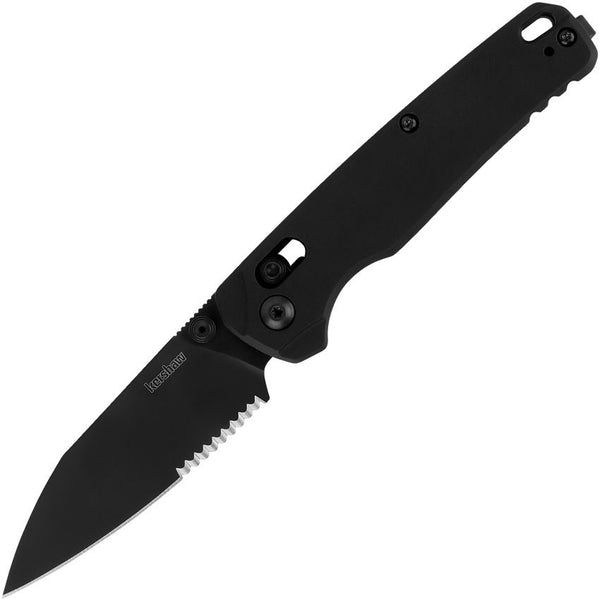 Kershaw Bel Air DuraLock Black PVD Coated Partially Serrated CPM MagnaCut